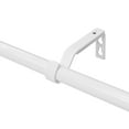 thumbnail image 4 of Lumi 5/8" Acrylic Pumpkin Single Curtain Rod Set, White, 48"-84", 4 of 5