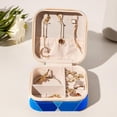 thumbnail image 6 of Flag of Israel Portable Square Jewelry Box Earrings Necklaces Bracelets Organizer for Girls and Women, 6 of 6