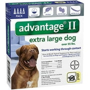 Advantage II Extra Large Dog 4-Pack