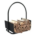 thumbnail image 2 of JP OUTDOOR Heavy Duty Metal Firewood Log Basket, Indoor Outdoor Portable Log Storage Rack, 14.7''L x 11.8''W x 19.4''H, 2 of 9