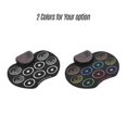thumbnail image 1 of Portable Electronic Drum Set USB Drum Pad Kit 9 Drumpads Built-in Speaker with Sticks and Foot Pedals Digital Percussion Instruments, 1 of 4