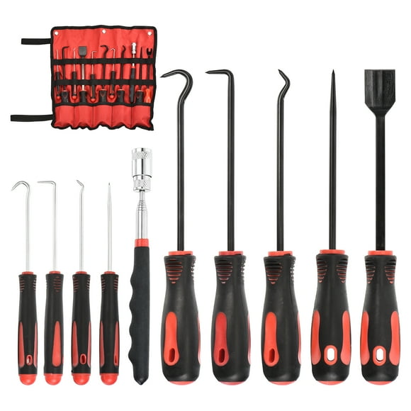 Unique Bargains 10 Pieces Precision Hooks Pick Up Set Gasket Scraper Magnetic Telescoping Tool Kit