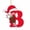 B, variant on Roiihwy 2D Acrylic Christmas Tree 26 Letter Pendant For Family Party And Gift Decor, 3.1in, B
