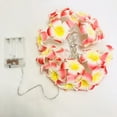 thumbnail image 2 of 9.8FT 20LEDs Hawaiian Foam Artificial Red Plumeria Flower String Lights Battery Powered for Christmas Party Home Wedding Beach Decoration, 2 of 9