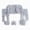 A6-Grey, variant on Newborn Infant Clothes & Accessories Set Tops Long Pants Romper Bottom Hat Bib Sock Shose Outfits Set for 0-3Months Caqnni