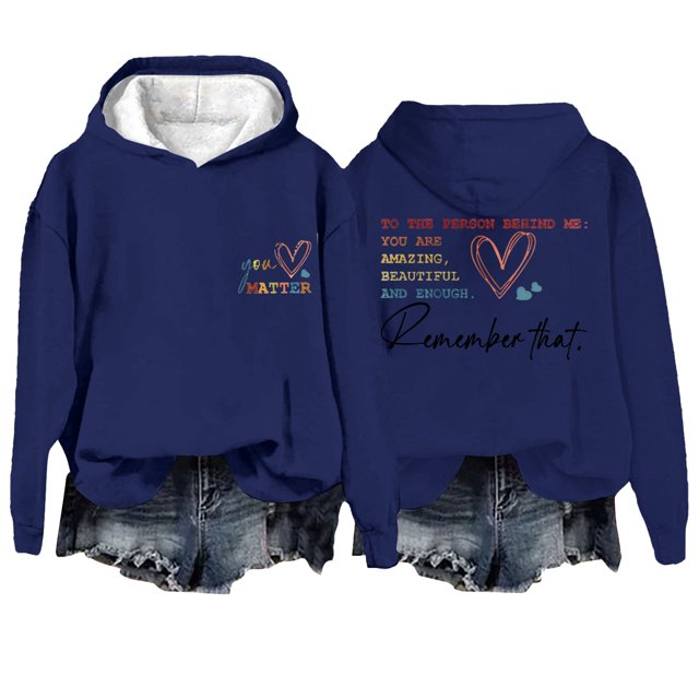 Chandail à Capuche Oversize pour Femmes avec Slogan Graphique, Manches Longues, Esthétique avec Poches