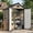 Brown, variant on EHHLY 6'x4.4' Resin Outdoor Storage Shed with Floor and Window, Lockable Plastic Garden Shed for Backyard,Garden,Lawn,Cement Gray