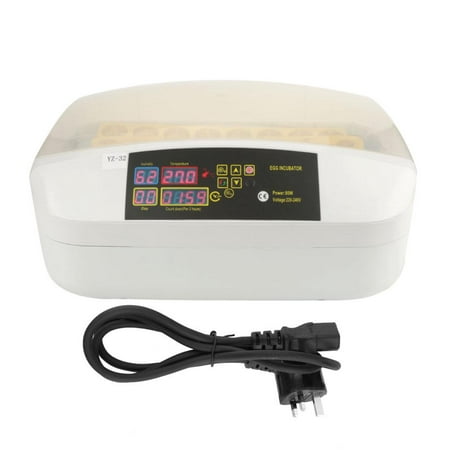 Zerone Digital Intelligent 32 Eggs Automatic Incubator Chicken Duck Hatching Machine LED Display Temperature Control Auto Eggs