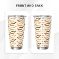 thumbnail image 3 of Uemuo Dachshund Print Travel Coffee Mug ,20oz Double-walled Car Cup ,Stainless Steel Insulated Tumbler Leak-proof Travel Cup Reusable Straw Car Cup-Without Straw, 3 of 8