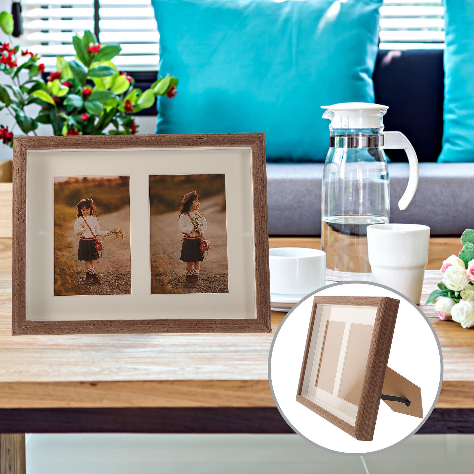 TABLZONE Decorative Wood Photo Frame 8x10 Multi Color for Home Decoration and Photo Display