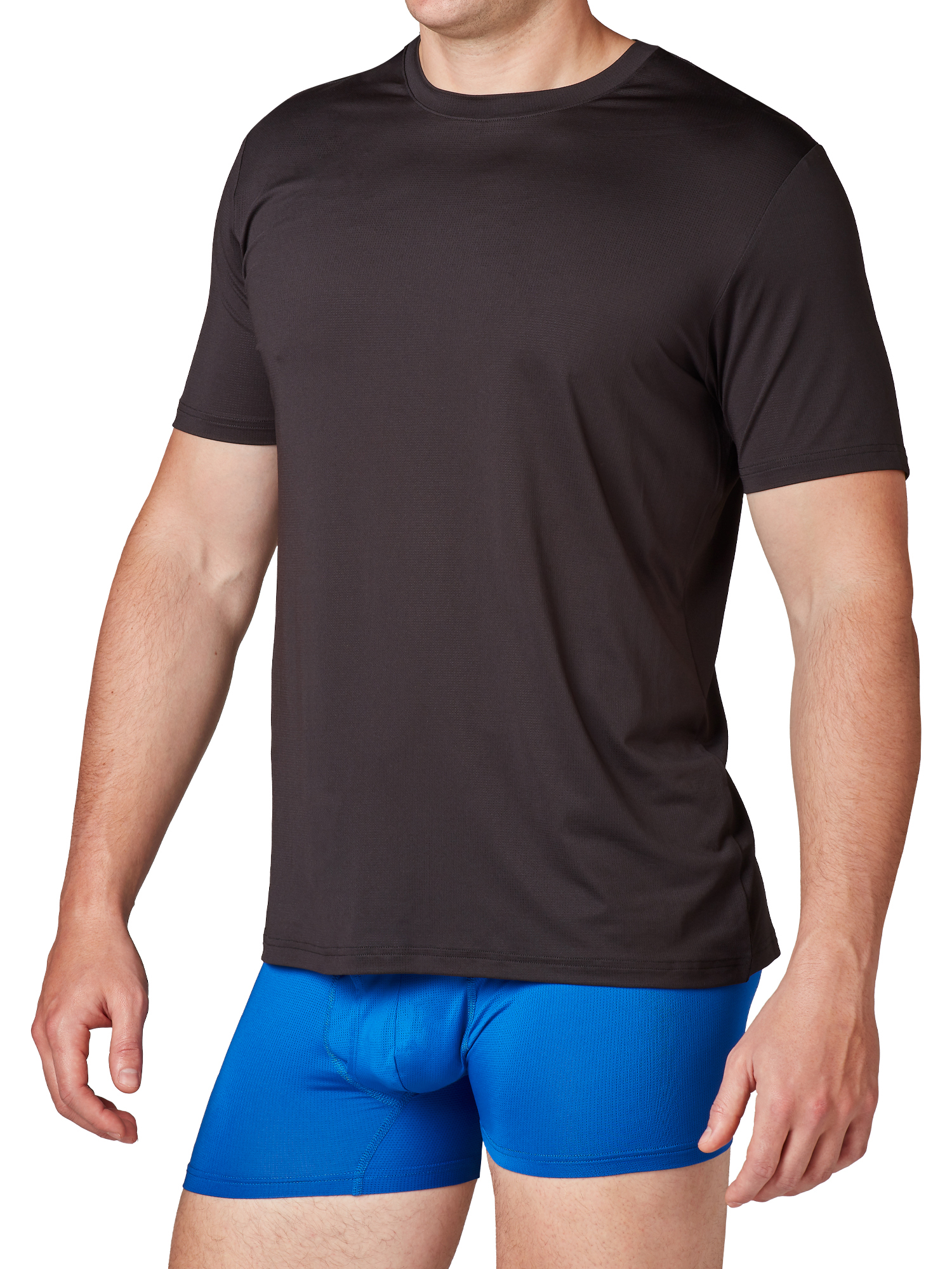 Athletic Works Men's Ultra Lite Mesh Crew Tee, 3-Pack photo 5