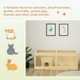thumbnail image 4 of PawHut Wooden Hamster Cage w/ Sliding Tray for Gerbils, Natural Wood, 4 of 10