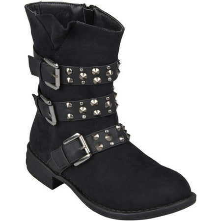 **FAST TRACK**Brinley Co. Kids Studded Buckle Detail Boots
