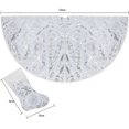 thumbnail image 2 of Christmas Tree Wrap Christmas Tree Wrap With Christmas Stocking Snowflake Christmas Tree Skirt Christmas Party Wrap(White), 2 of 4