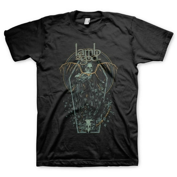Lamb of God Men's Coffin Kopia T-Shirt Black Medium | Officially Licensed Merchandise