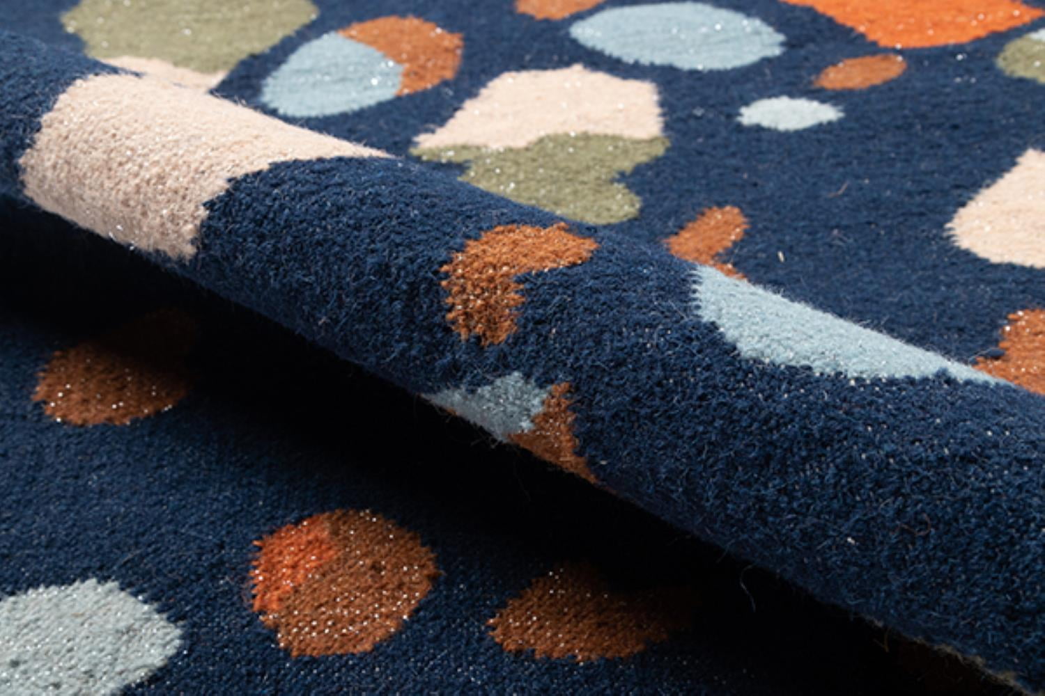 Momeni Abstract Contemporary Area Rugs, Blue