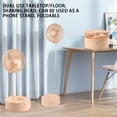 thumbnail image 1 of Ventilador, ventilador de techo, ventilador de escritorio, recargable, ventilador de pie y de mesa, plegable, telescópico y de altura ajustable e iluminación LED con 3 velocidades, silencioso para ofi, 1 of 9