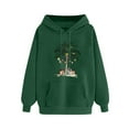 thumbnail image 4 of Diufon Women's Christmas Hoodie Cute Printed Long Sleeve Cozy Drawstring Pullover Sweatshirts Fall Winter Warm Tops, 4 of 4