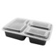 thumbnail image 1 of 10pcs/Set Negro Desechable 3 Compartimentos Rectangular Lunch Food Boxes-176347 Tmvgtek 5zp1vg7eu9vw9ud9, 1 of 8