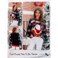 thumbnail image 6 of Hibeli Women Christmas Jumper Cute Santa Snowflake Graphic Knitwear Sweater, 6 of 7