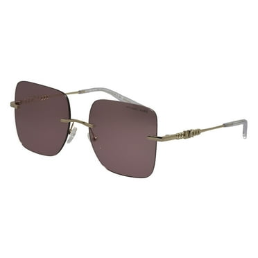 Michael Kors QUEBEC MK 1150 Metal Womens Square Sunglasses Pink Solid Back Mirror 55mm Adult