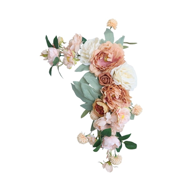 Swag floral artificial Decoración de la boda Flor Montaje en pared Centro de mesa DIY Arco de la boda Flor Swag para ventana