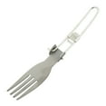 thumbnail image 4 of GLFILL Outdoor Tableware Titanium Folding Spoon Spork Fork Outdoor Tableware Cookware Folded Flatware Camping Supplies Fork, 4 of 9