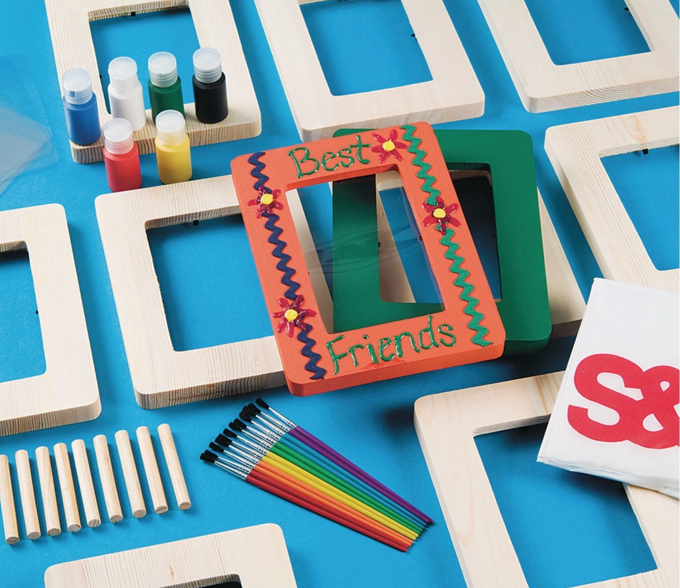 Wood Rectangular Frame Craft Kit (Pack of 12)