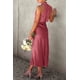 thumbnail image 3 of Vestido PRETTYGARDEN Satín Sin Mangas Cuello Simulado Maxi XL, 3 of 8
