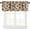 Autumn Leaves-2, variant on Autumn Leaves Window Valance Curtain,Brown Beige Retro Leaf Silhouette Window Treatment Valances for Bedroom Kitchen Dining Room Decor with Rod Pocket 54x18in