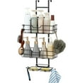thumbnail image 2 of Panier de Douche par-Dessus la Porte, Organisateur Suspendu Ajustable avec Tablette, Antirouille, 2 of 5