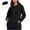 Black, variant on Rain Jackets for Women Lightweight Hooded Packable Windbreaker Jacket with Storage Pouch for Camping Travel Gray L