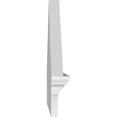 thumbnail image 4 of Ekena Millwork 46"W x 18-3/8"H x 2-3/4"P (Pitch 6/12) Peaked Cap 3 Spoke Architectural Grade PVC Combination Pediment, 4 of 8