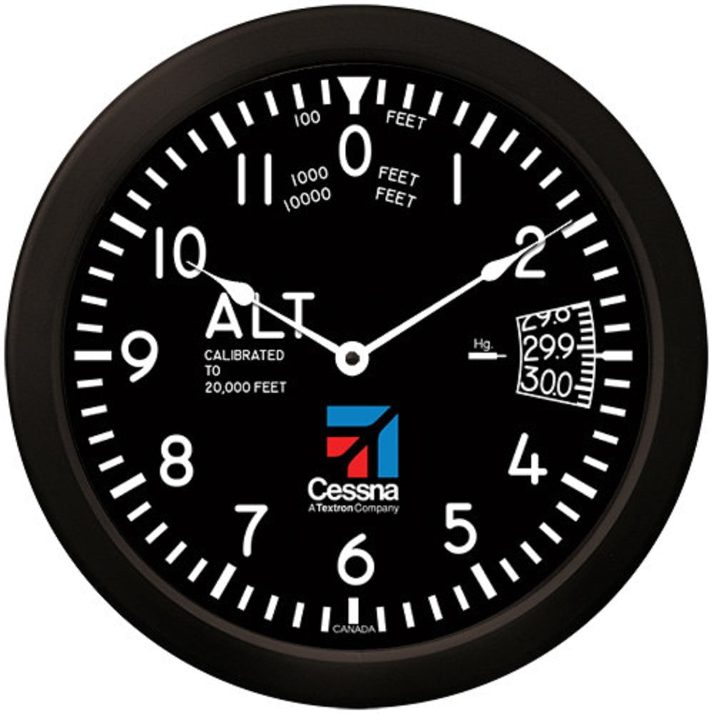 Trintec Massive 14 Cessna Altimeter Aviation Classic Instrument Style Wall Clock Ces 9060 14 Walmart Canada