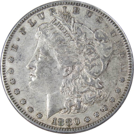 1880 O Morgan Dollar VF Very Fine 90% Silver $1 US Coin Collectible