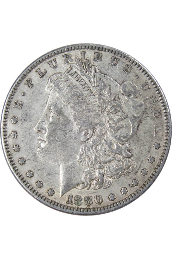 1880 O Morgan Dollar VF Very Fine 90% Silver $1 US Coin Collectible