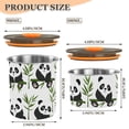 thumbnail image 3 of Cute Panda Animal Airtight Coffee Bean Canister 17oz Food Storage Containers with Lids For Gournd, Tea, Sugar, Flour, Rice, Cereal, Candy Cookie Jar, 3 of 8