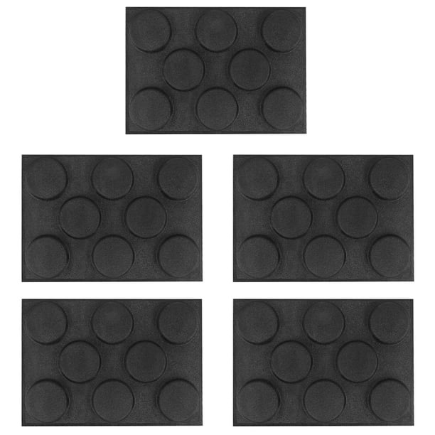 5X Formas de Pan de Hamburguesa de Silicona Moldes de PanaderíA Perforados Hojas Antiadherentes para Hornear TamañO de Medio Molde