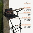 thumbnail image 4 of Big Game Warrior DXT 17' Deer Hunting Ladders, Tree Stand and Flex-Tek Seat, 4 of 13