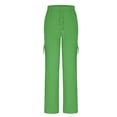 thumbnail image 4 of Women's Wide Leg Yoga Pants High Waisted Cargo Flare Lounge Pants Plus Size Stretch Bootcut Sweatpants with Pockets Mint Green, 4 of 7