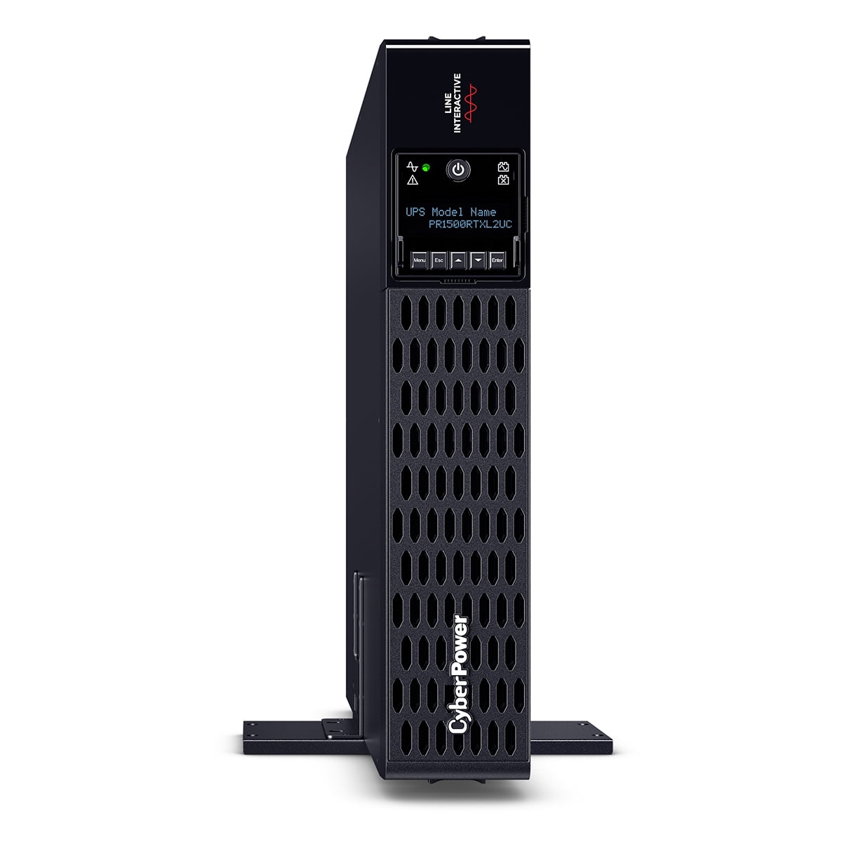 CyberPower PR1500RTXL2UC Smart App Sinewave UPS Systems - 1500VA/1500W, 120 VAC, NEMA 5-15P, 2U, Rack / Tower, Sine Wave, 8 Outlets, LCD, PowerPanel&reg; Business, $400000 CEG, 3YR Warranty
