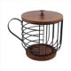 thumbnail image 2 of Coffee Box Storage Box, Large Storage Basket, with Wooden Base, 2 of 5
