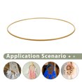 thumbnail image 3 of BESTYASH 10Ud Aro De Metal Dorado Para Manualidades Círculo Macramé Marco Floral Boho, 3 of 7