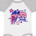 thumbnail image 4 of Inktastic 4th of July Fireworks Stars and American Flag Boys or Girls Baby Bodysuit, 4 of 5