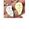 thumbnail image 2 of R.H. Jewelry Lovers Couple Stainless Steel Pendant, Split Heart Two Piece Necklace Set, 2 of 3