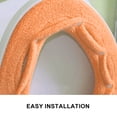 thumbnail image 3 of Cojín para asiento de inodoro cómodo y grueso de invierno, funda suave y cálida para asiento de inodoro, 3 of 5