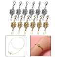 thumbnail image 3 of Juego de 12 conectores de cierre de langosta magnéticos para hacer joyas DIY, color dorado y plateado. 6 de plata 6 de oro, 3 of 9