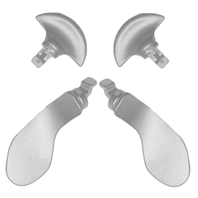 4 Pcs Palettes Arrière en Métal pour Manette DualSense Edge PS5, Pièces de Remplacement Interchangeables pour Manette Sans Fil DualSenseEdge PS5
