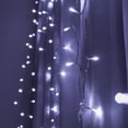 thumbnail image 2 of Cascada de Luces La Merced Navideña Luz Led Blanca Fría 500 Focos 8 Funciones Cable Transparente 9 m, 2 of 6
