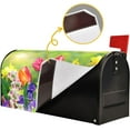 thumbnail image 4 of Spring Summer Flowers Mailbox Covers Magnetic Tulips Daffodils Daisy Florals Mailbox Cover Standard Size 18" X 21" Mailbox Wraps Post Letter Box Cover Garden Decorations, 4 of 6